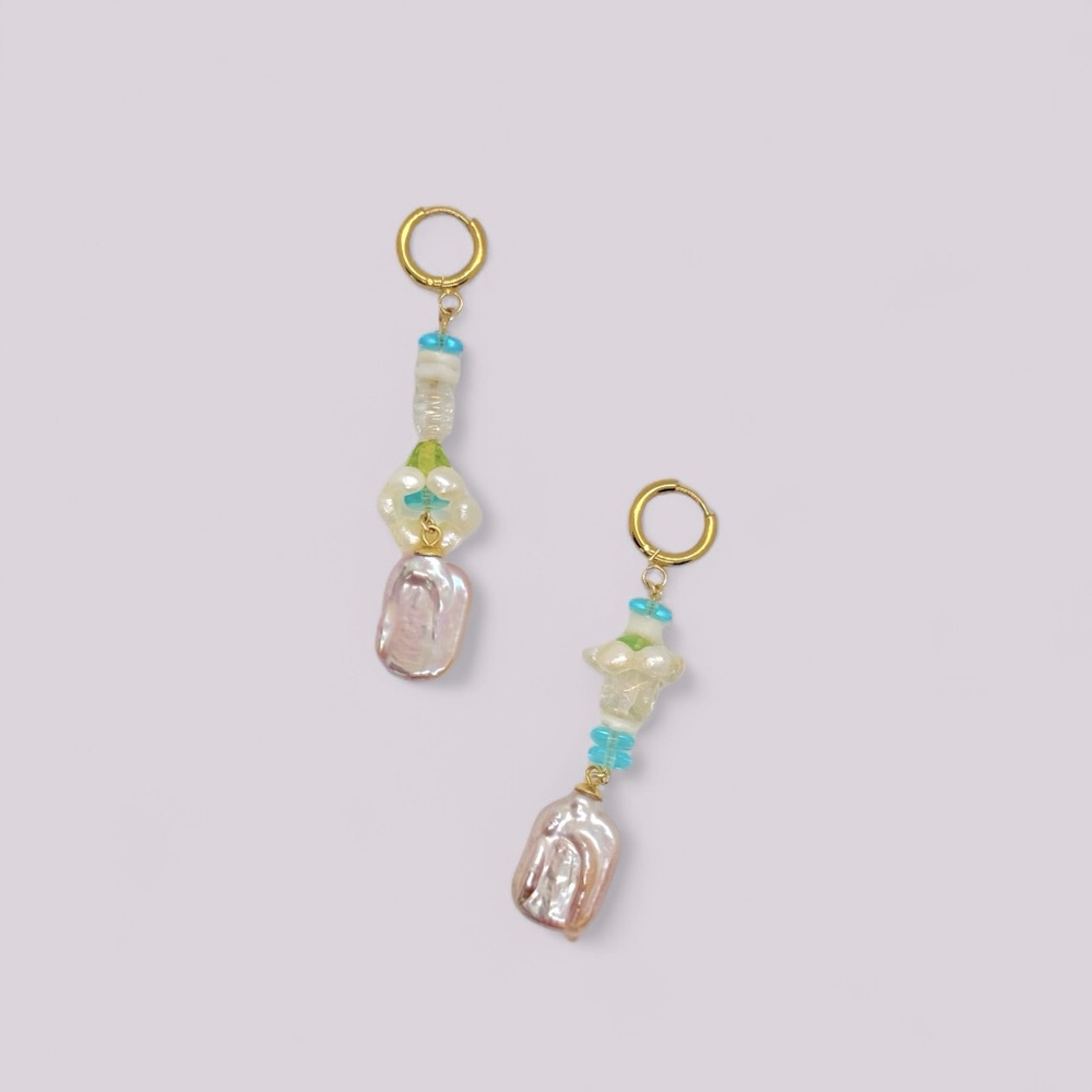 Handmade freshwater pearl earrings